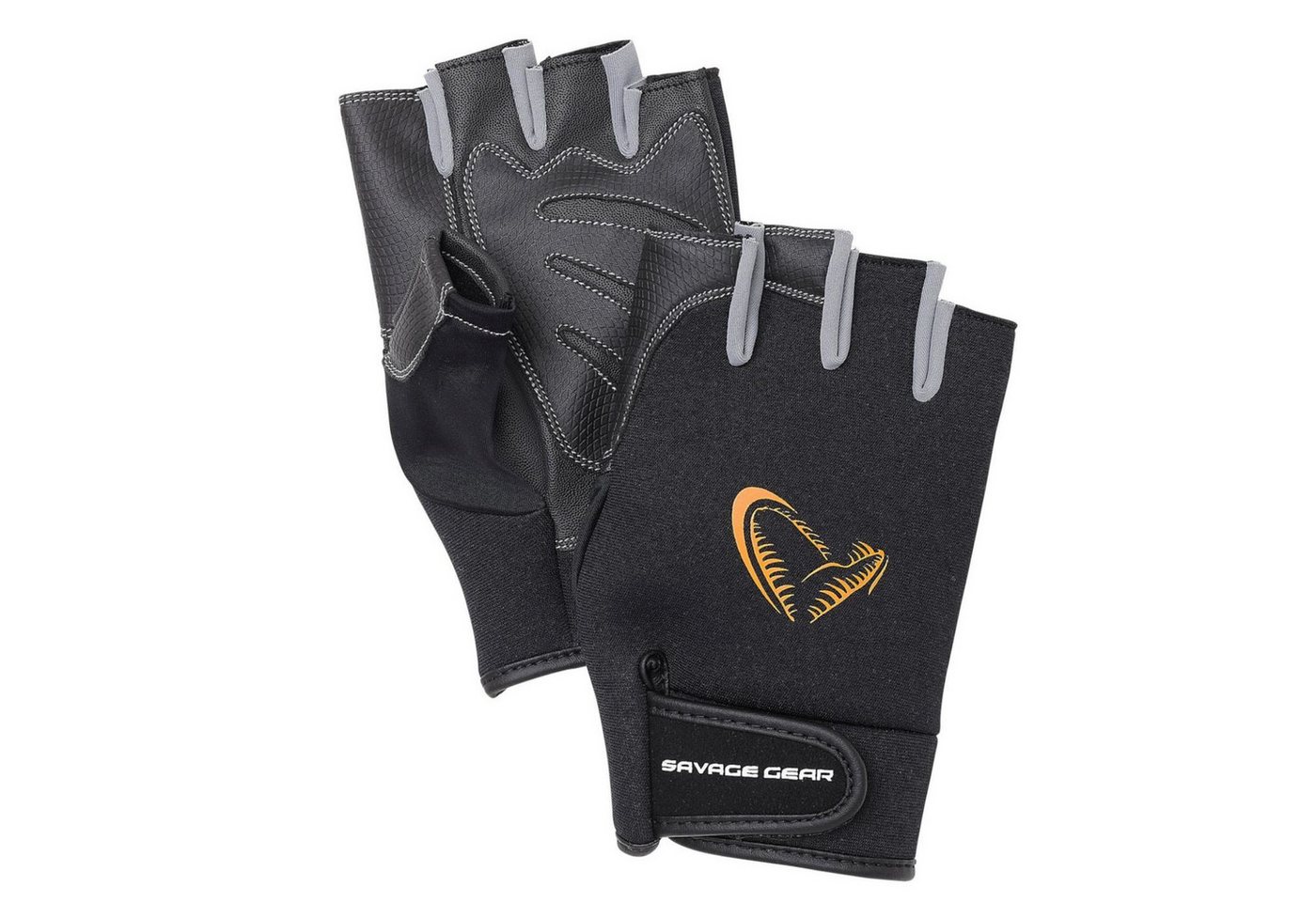 Savage Gear Angelhandschuhe Savage Gear Neoprene Half Finger Gloves Black - Angelhandschuhe von Savage Gear