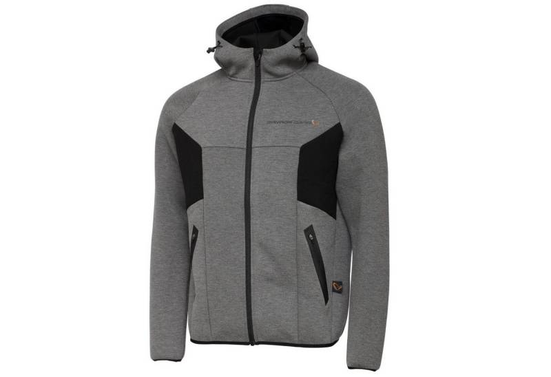 Savage Gear Kapuzenpullover Savage Gear Tec-Foam Zip Hoodie Dark Grey Melange - Angelpullover von Savage Gear