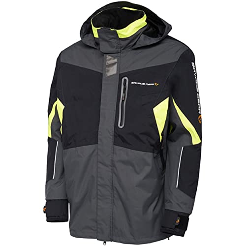 Savage Gear - Küstenjacke XXL - grau Regenjacke Herrenjacke wasserdichte Outdock Jacke zum Angeln Windjacke von Savage Gear