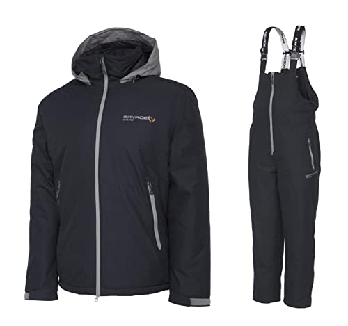 Savage Gear Thermo Suit Gr. L Thermoanzug 2-teiliger Winteranzug Jacke und Hose gefüttert von Savage Gear