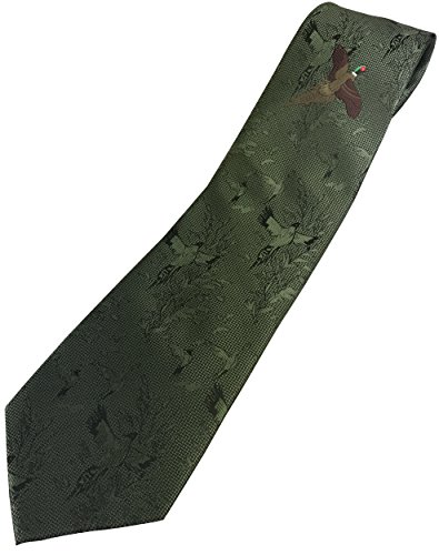 Polyester Krawatte mit Fasanlogo Jagd Wanderen Schießen Land Polyester Krawatte mit Fasanlogo Jagd Wanderen Schießen Land von Savage Island