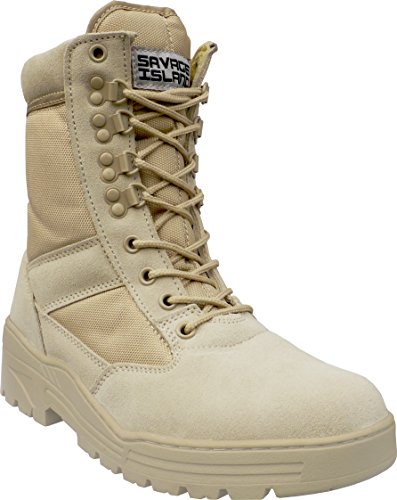 Wüste Armee Combat Patrol Tactical Militärische Sicherheit leicht Seude Leder Jungle Stiefel von Savage Island