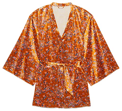 Savage X Fenty, C Psychedelic Velvet Robe, Distorted Bloom, 2X/3X von Savage X Fenty