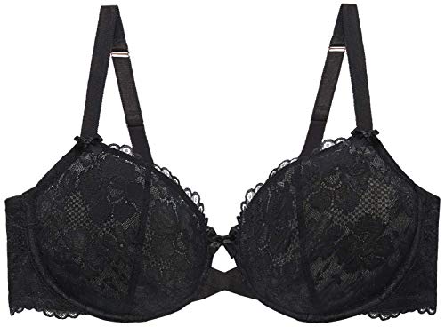 Savage X Fenty Damen Floral Lace Convertible T-Shirt Bra Balconette-BH, Black Caviar, 90E von Savage X Fenty