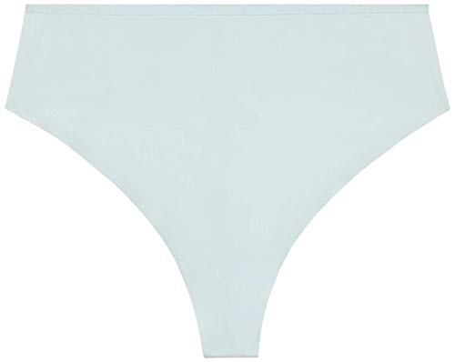 Savage X Fenty Damen High-Waist Microfiber Thong Stringhöschen, Kaltes Blau, 1X/2X von Savage X Fenty