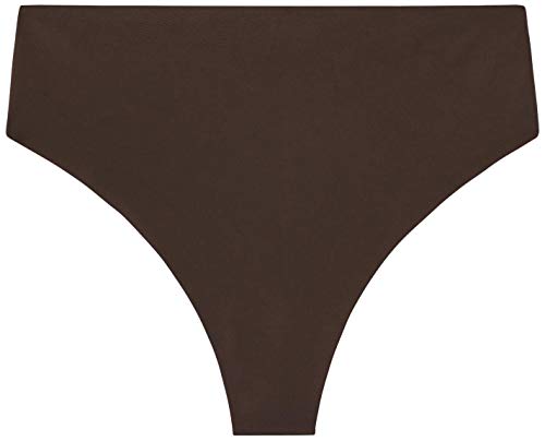 Savage X Fenty Damen High-Waist Microfiber Thong Stringhöschen, Nude Cocoa, M von Savage X Fenty