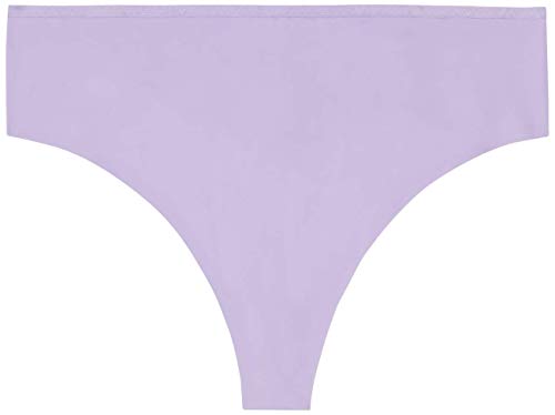 Savage X Fenty Damen High-Waist Microfiber Thong Stringhöschen, Violett/Lavendel, 1X/2X von Savage X Fenty