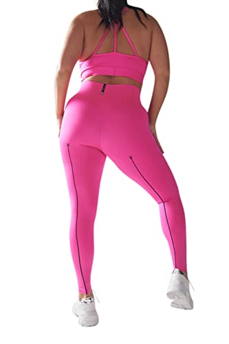 Savage X, Women's, Hotline High-Waist Legging, Polyester, Pink Highlighter, S von Savage X