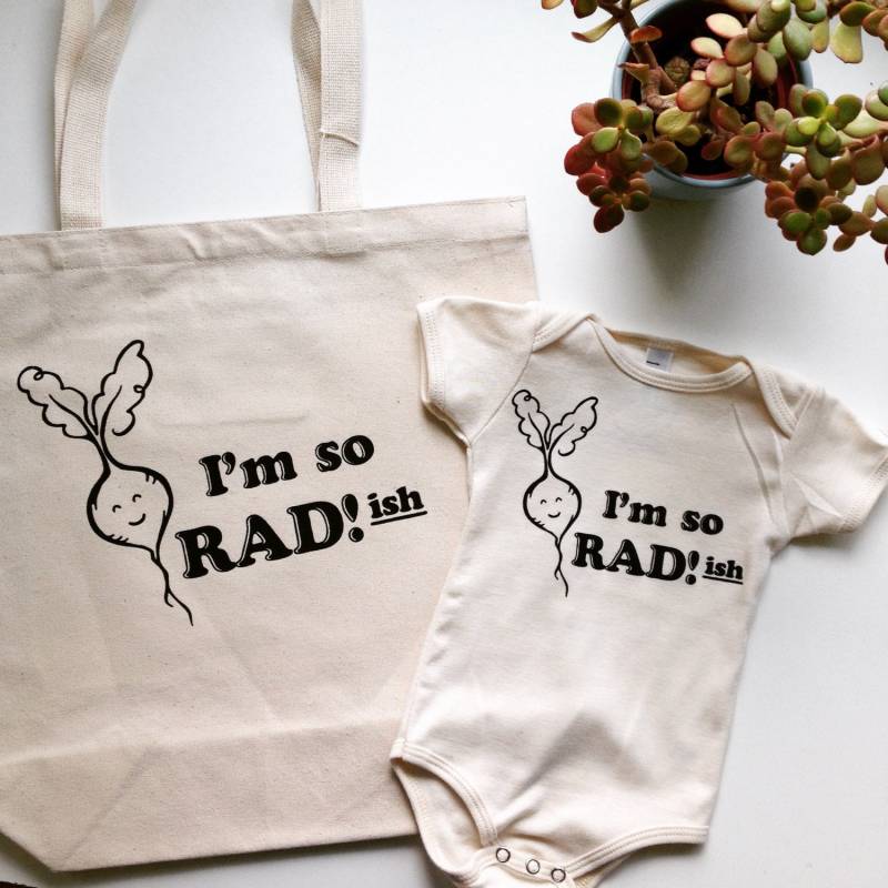 Ich Bin Ja Radieschen Stoffbeutel - Canvas Tote Recycling Markt-Beutel Beutel-Rettich von SavageSeeds