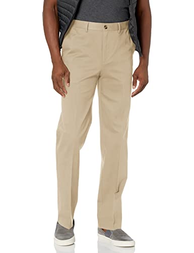 Savane Herren Men's Flat-Front Stretch Performance Chino Freizeithosen, Ultimate Alabaster, 34W / 32L von Savane