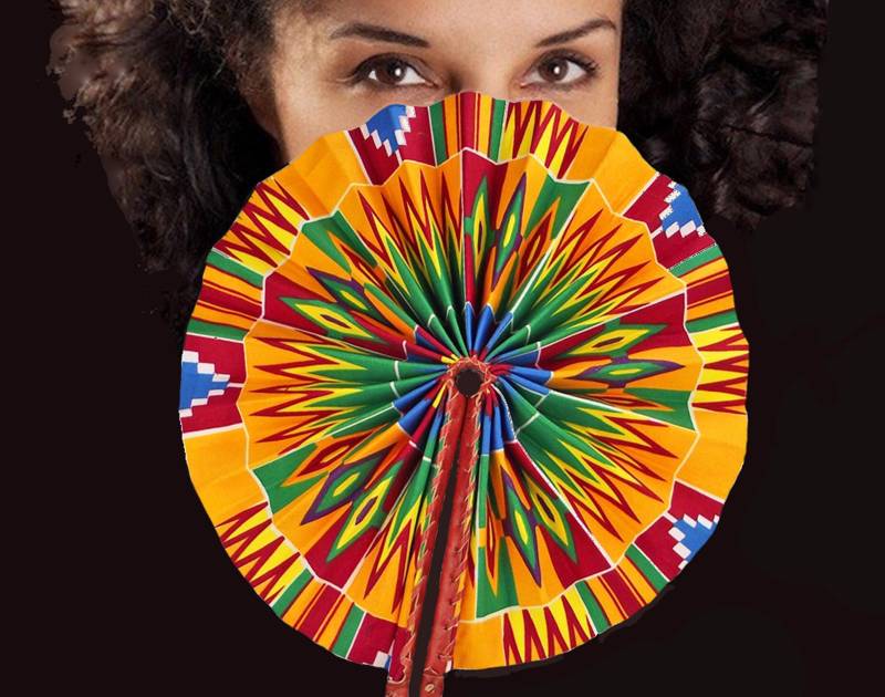 Original Handfächer Aus Ghana Faltbar von SavannaBaskets