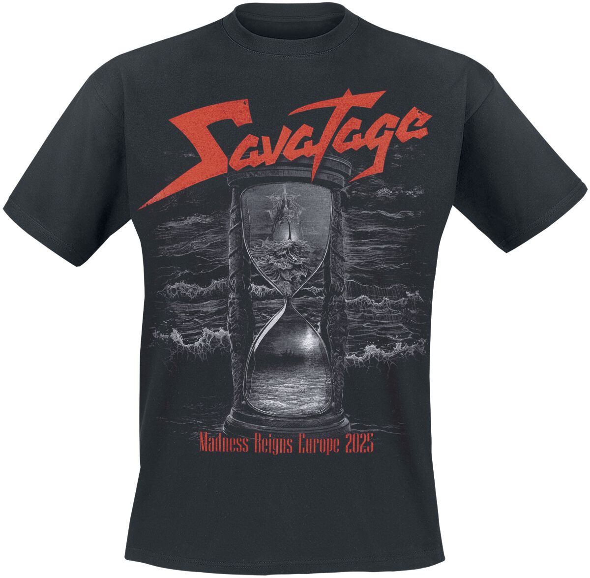 Savatage T-Shirt - Hourglass - Tour 2025 - S bis 4XL - für Männer - Größe 3XL - schwarz  - Lizenziertes Merchandise! von Savatage