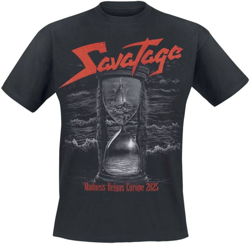 Savatage T-Shirt - Hourglass - Tour 2025 - S bis 4XL - für Männer - Größe XL - schwarz  - Lizenziertes Merchandise! von Savatage