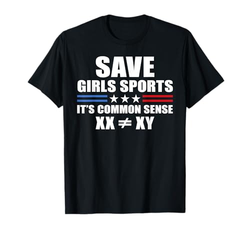 Save Girls Sports, XX ist anders als XY, es ist gesunder Menschenverstand T-Shirt von Save Girls Sports Tees anf Gifts
