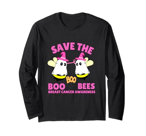 Save The Boobees Boo Bees Brustkrebs Halloween Frauen Langarmshirt Save The Boobees Boo Bees Brustkrebs Halloween Frauen Langarmshirt von Save The Boobees Boo Bees Breast Cancer Halloween