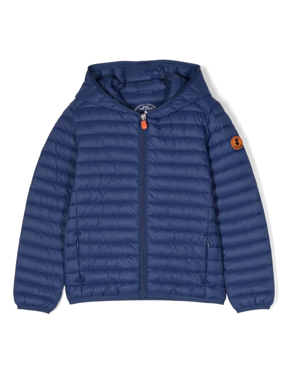 Save The Duck Kids Gesteppte Huey Jacke mit Logo-Patch - Blau von Save The Duck Kids