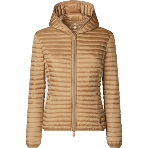 Save The Duck Alexa Hooded Jacket D33620W Iris18 Damen Kapuzen Jacke (Biscuit Beige (40001), L(3)) von Save The Duck
