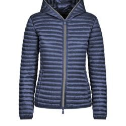 Save The Duck Blaue Damen Kapuzenjacke - Leicht & Atmungsaktiv von Save The Duck