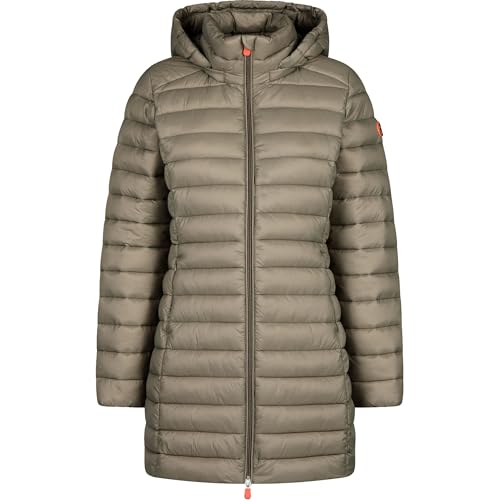 Save The Duck Damen Carol Mantel, mud grey, L von Save The Duck