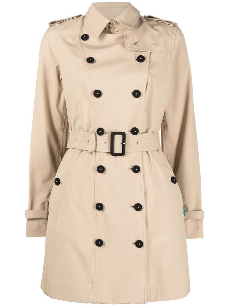 Save The Duck Doppelreihiger Trenchcoat - Braun von Save The Duck