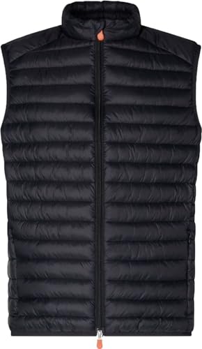 Save The Duck Herren Adam Weste, Black, L von Save The Duck