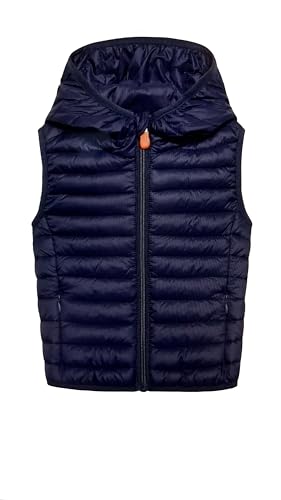 Save The Duck Hooded Vest D80380W Giga 17 Damen Weste mit Kapuze (90010 (Blue Black), 2 (M)) von Save The Duck