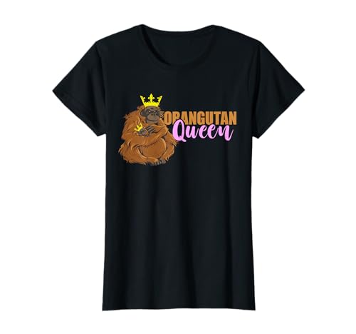 Orang-Utan Queen Crown Affe Mutter Baby Orang-Utan Familie T-Shirt von Save The Orangutans Wildlife Conservation