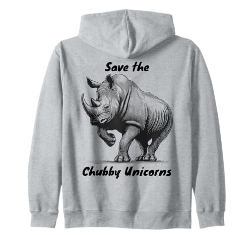 Lustiges Nashorn molliges Einhorn Spruch Frauen Mädchen Kinder Kapuzenjacke Lustiges Nashorn molliges Einhorn Spruch Frauen Mädchen Kinder Kapuzenjacke von Save the Chubby Unicorn Funny animal Joke Dads