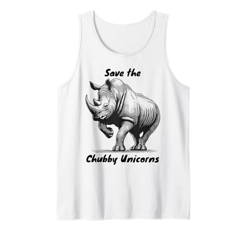 Lustiges Nashorn molliges Einhorn Spruch Frauen Mädchen Kinder Tank Top Lustiges Nashorn molliges Einhorn Spruch Frauen Mädchen Kinder Tank Top von Save the Chubby Unicorn Funny animal Joke Dads