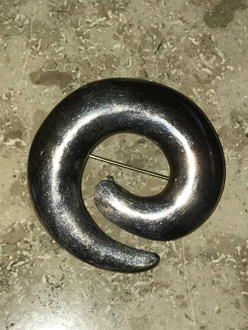 Brosche Groß 925 Silber Vintage Alt Silberschmuck von SaveTheJewelry