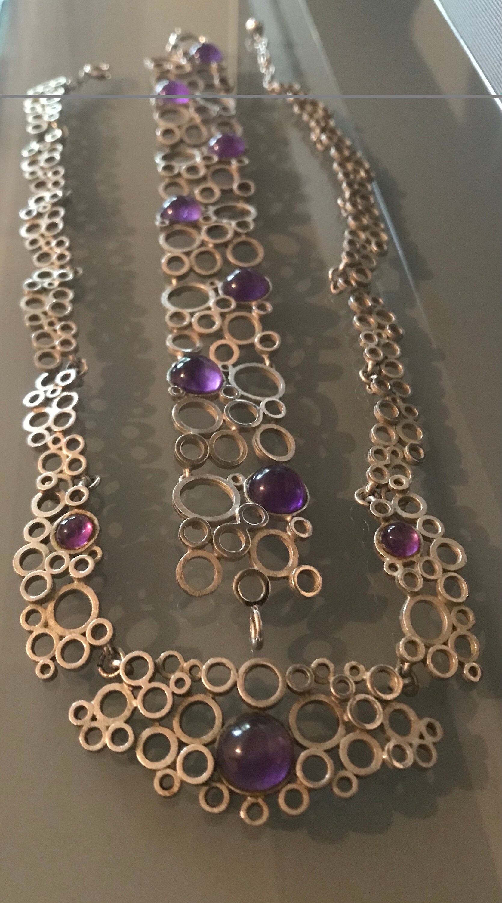 Unidor 925 Silber Amethyst Colier Und Armband Alt Vintage Silberschmuck Markenschmuck Unidor 925 Silber Amethyst Colier Und Armband Alt Vintage Silberschmuck Markenschmuck von SaveTheJewelry