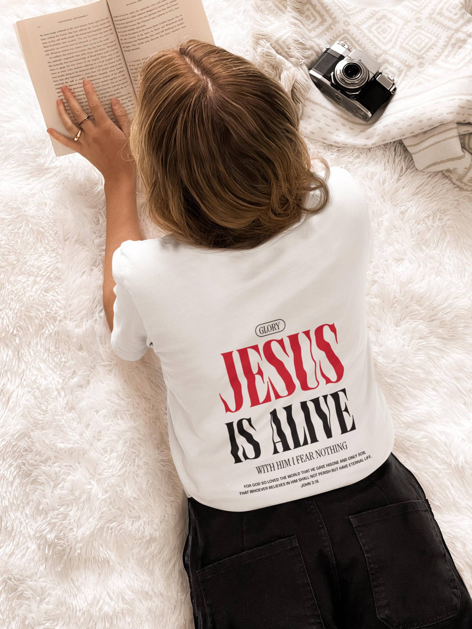 Christian T-Shirt Faith Streetwear Back Print For Believers Unisex Men Women Christian T-Shirt Faith Streetwear Back Print For Believers Unisex Men Women von SavedbyF8th