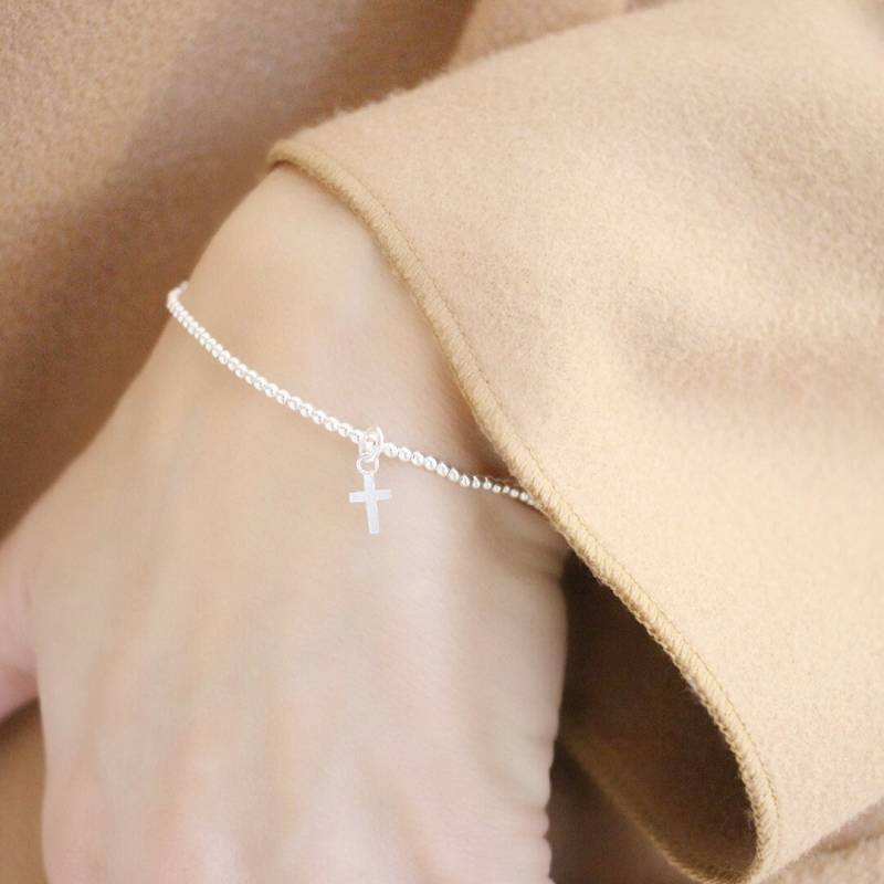 Armbänder Für Frauen Zierliche Silber Armband Minimalist Perlen Glaube Taufe Geschenk von Savijewelry