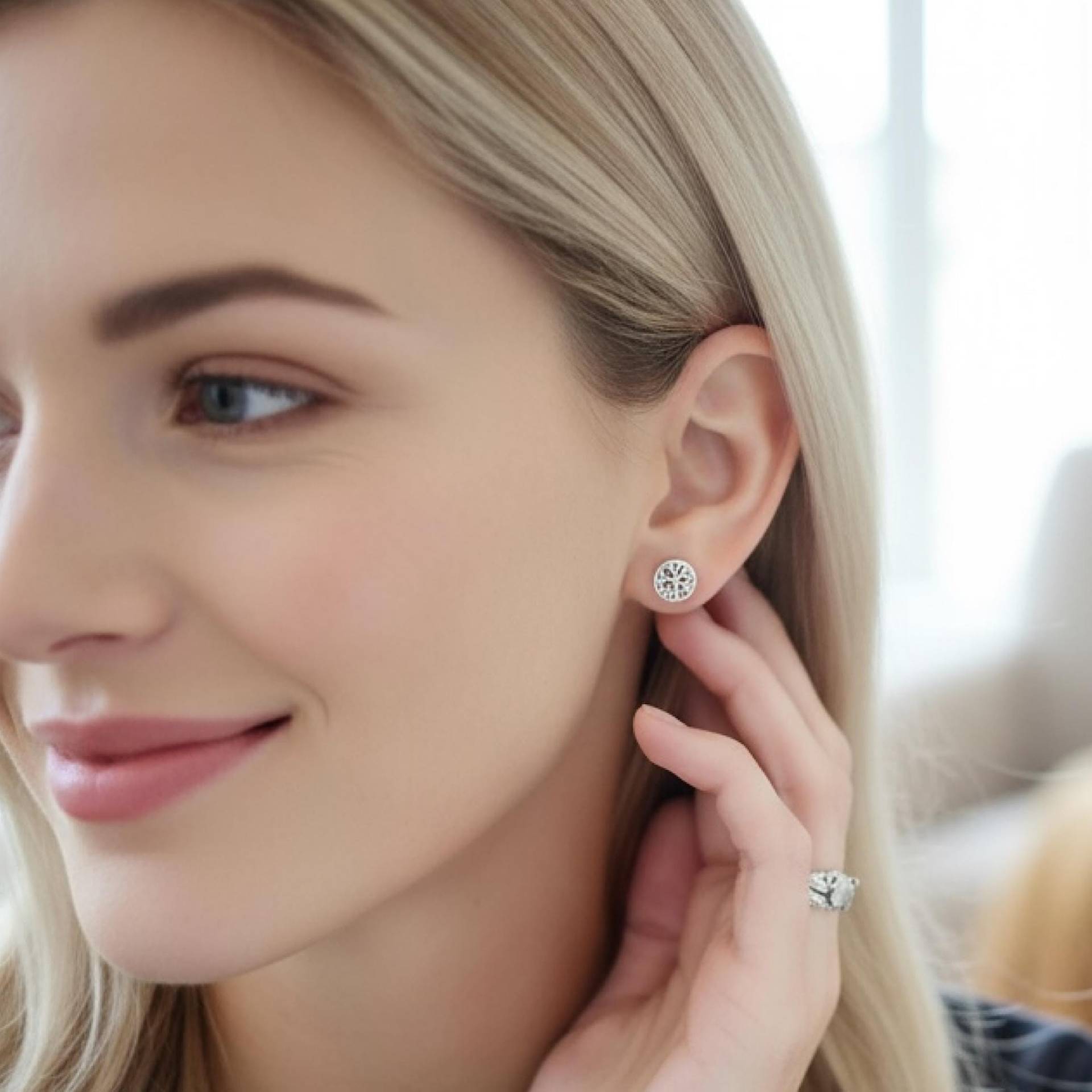 sterling Silber Ohrstecker - Minimalist Ohrringe, Weihnachtsgeschenk Für Sie, Urlaub Schmuck Geschenk Frauen von Savijewelry