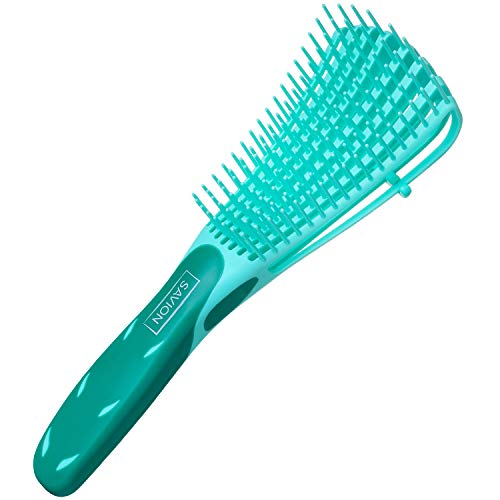 SAVION Entwirrende lockige Haarbürste für Frauen, Haarentwirrbürste mit 8 flexiblen Haarentwirrungskammarmen für natürliches schwarzes Haar, Afro 3/4 Abc Textur, nasses/trockenes Haar ohne Schmerzen SAVION Entwirrende lockige Haarbürste für Frauen, Haarentwirrbürste mit 8 flexiblen Haarentwirrungskammarmen für natürliches schwarzes Haar, Afro 3/4 Abc Textur, nasses/trockenes Haar ohne Schmerzen von Savion