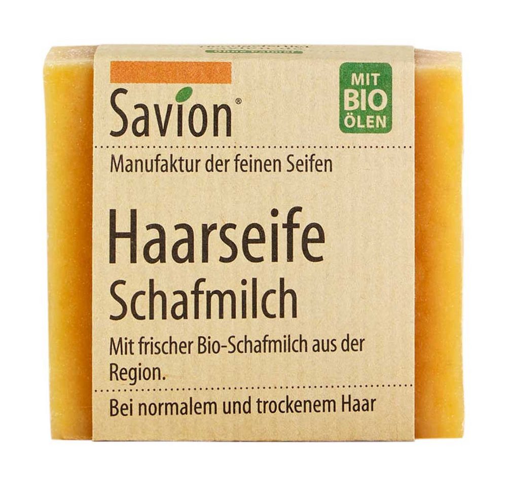 Savion Haarseife Haarseife - Schafmilch 80g von Savion