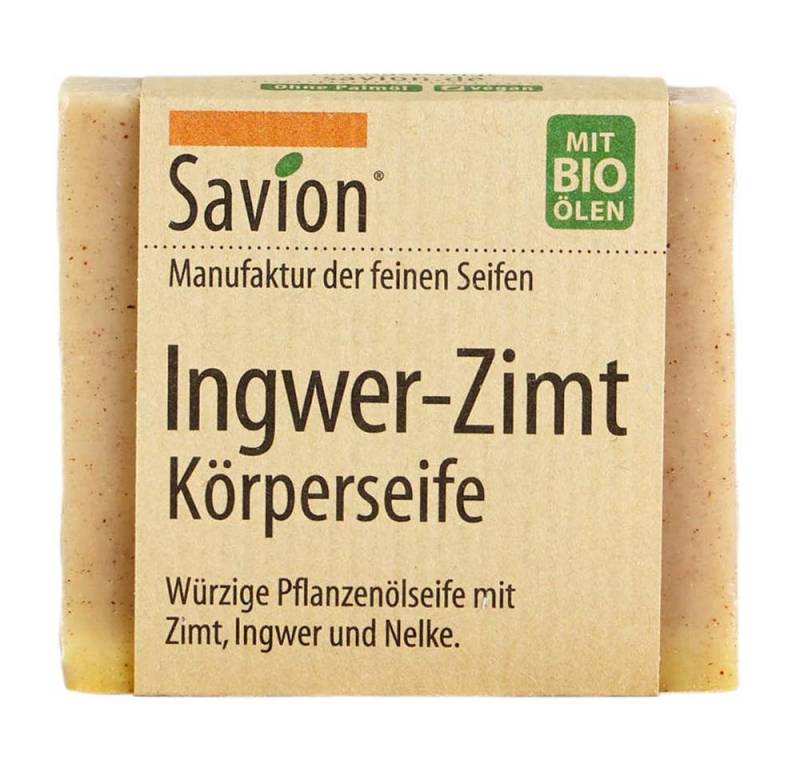 Savion Handseife Körperseife - Ingwer-Zimt 80g von Savion