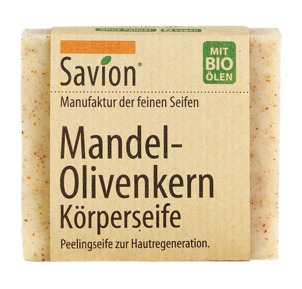 Savion Handseife Körperseife - Mandel-Olivenkern 80g von Savion