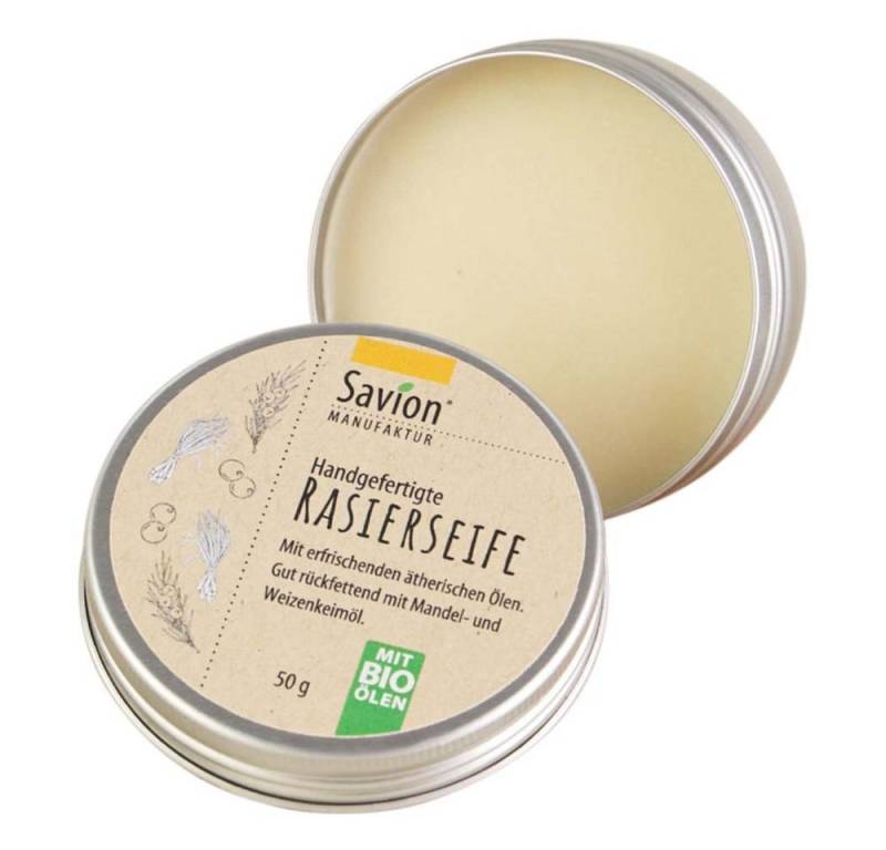 Savion Rasierseife Rasierseife - Olivenöl-Sheabutter Dose 50g von Savion