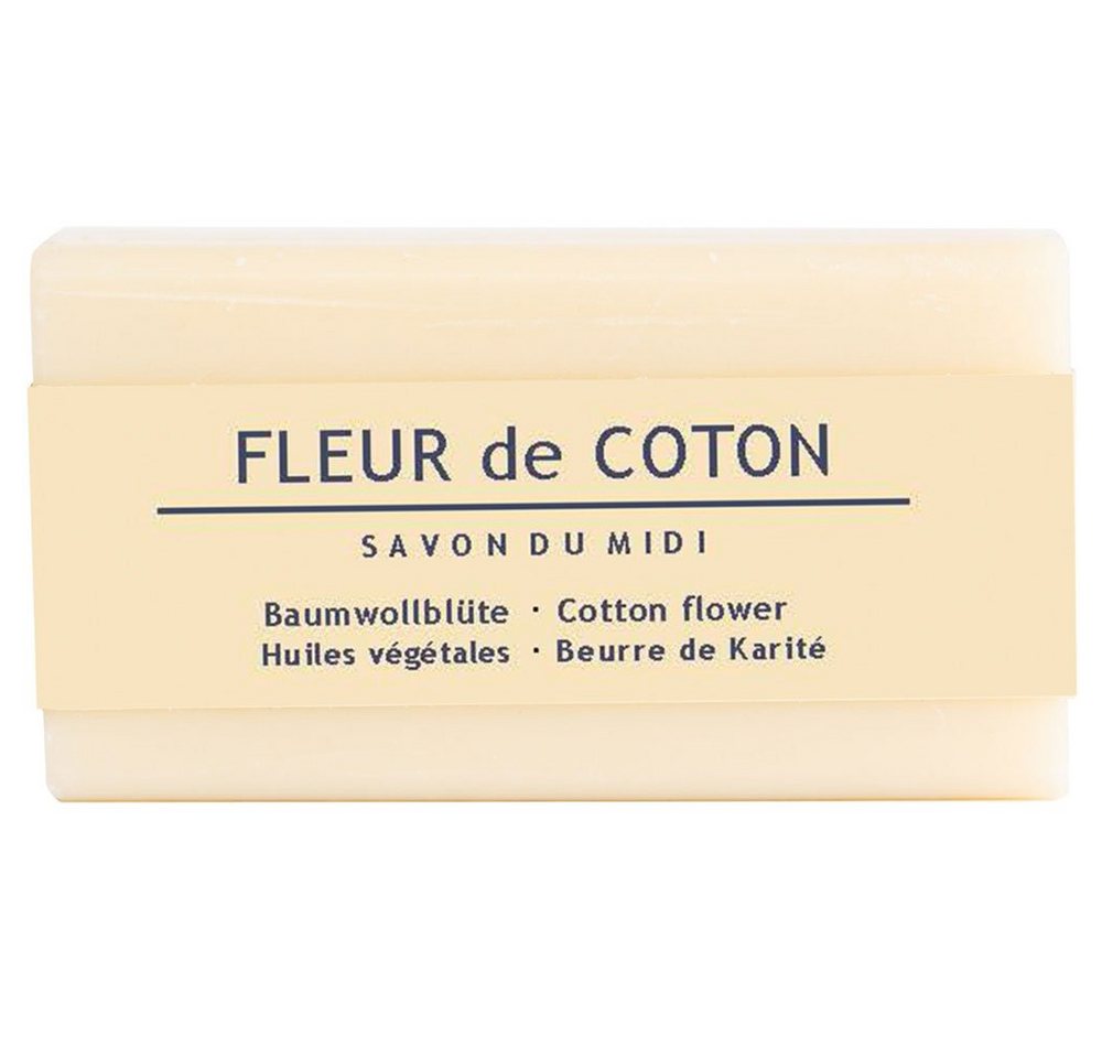 Savon du Midi Feste Duschseife Baumwollblüte Karité-Seife, 100 g von Savon du Midi