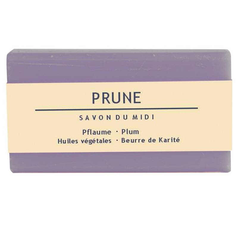 Savon du Midi Feste Duschseife Pflaume Karité-Seife, Lila, 100 g von Savon du Midi