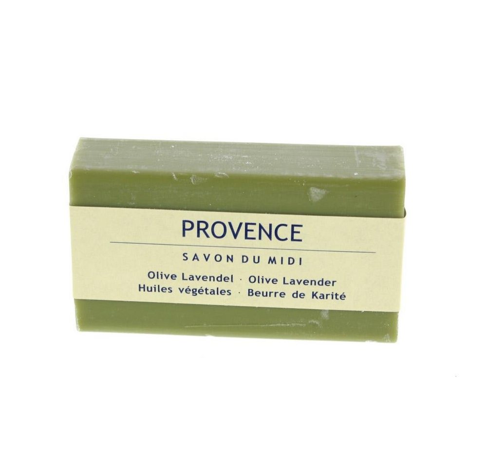 Savon du Midi Handseife Olive Lavendel Karité-Seife, Olivgrün, 100 g von Savon du Midi