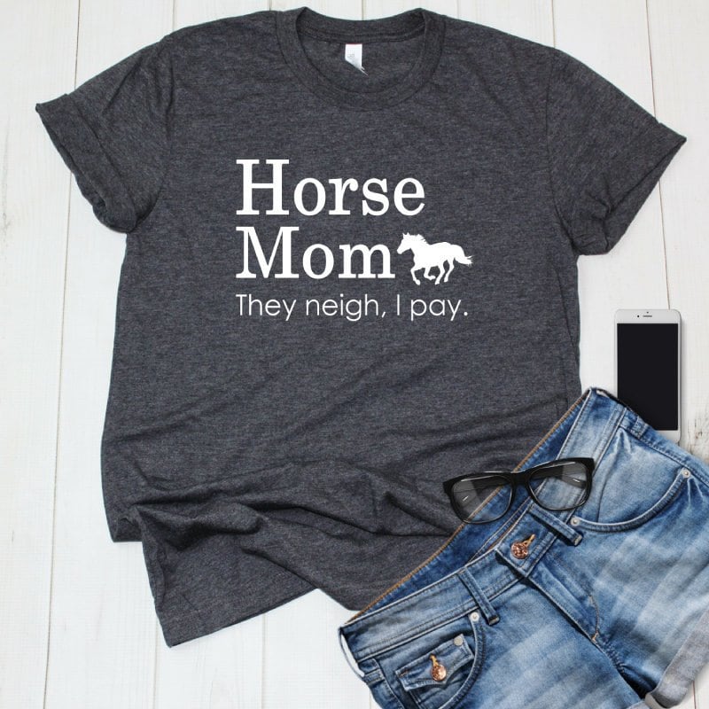 Sie Neigh Ich Bezahle, Lustige Pferd Mama Witz Shirt Für Reiter Und Pferdebesitzer, Geschenk Pferdeliebhaber von SavvyHorsewomanShop
