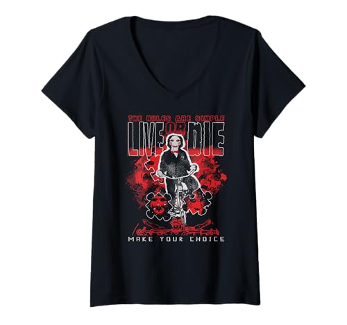 Damen Saw The Rules are Simple Jigsaw Puzzle Pieces Horror Movie T-Shirt mit V-Ausschnitt von Saw