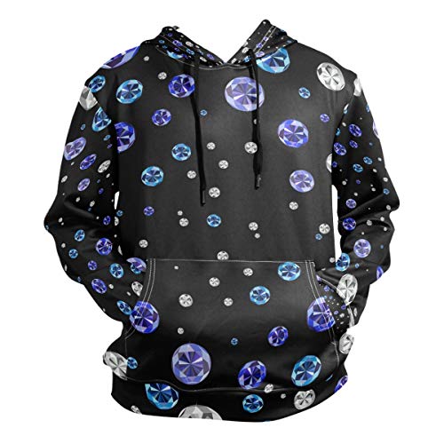 Sawhonn Abstrakter Diamant-Tupfen Kapuzenpullover Herren Pullover 3D Druck Hoodies Sweatshirt Kapuzenpulli Kapuzenjacke für Mädchen Jungen von Sawhonn