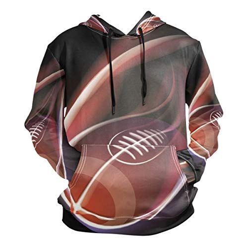 Sawhonn Rugby American Football Kapuzenpullover Herren Pullover 3D Druck Hoodies Sweatshirt Kapuzenpulli Kapuzenjacke für Mädchen Jungen von Sawhonn