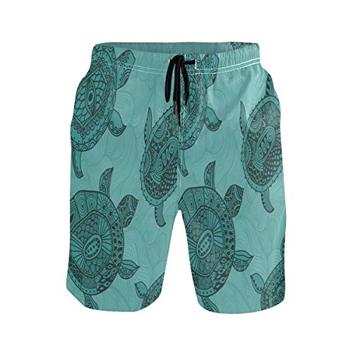 Süße Biene Sonnenblume Herren Badeshorts Badehose mit Mesh-Futter Boardshorts für Männer Surf Schwimmhose Sporthose von Sawhonn