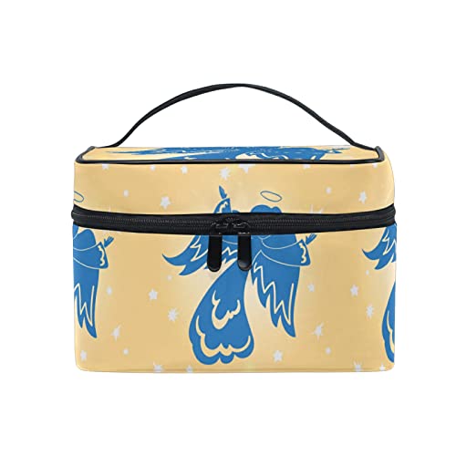 Süßer Weihnachtsgeschenk Engel Kosmetiktasche für Frauen Schminktasche Große Mädchen Damen Make Up Taschen Kulturbeutel von Sawhonn