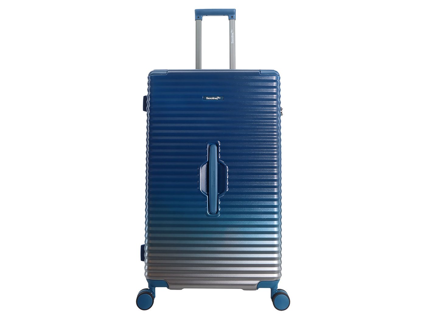 Saxoline® blue Koffer Elite L Trunk Trolley Spinner 76 cm, 4 Rollen, TSA-Zahlenschloss von Saxoline® blue