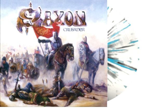 Saxon Crusader LP splattered von Saxon